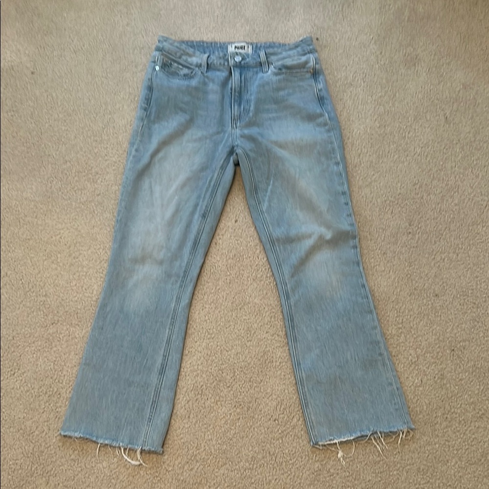 PAIGE Light Blue Flare Jeans